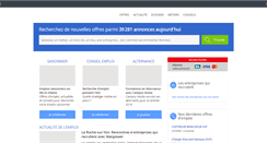 Desktop Screenshot of ouestfrance-emploi.com