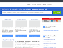 Tablet Screenshot of ouestfrance-emploi.com